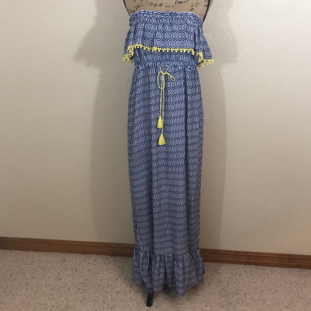Mudpie Swimsuit Coverup With Tassel Details